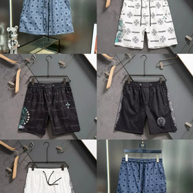 Chrome Hearts Horseshoe Loop Shorts Thin Straight Trousers-2886  