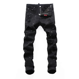 Dsquared 2 new D2 stretch ink-splashed patch jeans-2899  